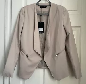 Women’s Blazer Jacket Size 8 Cream Beige - Picture 1 of 4