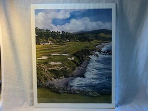 Litografía James Peter Cost 8th Hole Pebble Beach Golf Edición Abierta - Imagen 1 de 4
