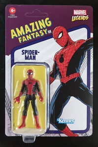 Marvel Legends Retro Amazing Fantasy Spider-Man 3.75 Inch Figure Unpunched Card - Picture 1 of 8