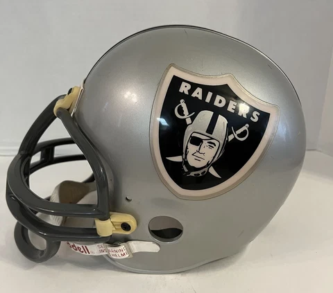 Oakland Las Vegas Raiders Replica Riddell Football Helmet Size Large Throwback Cover