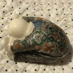 Vintage Japanese Shunga Netsuke Hand Painted Resin Erotic Miniature 2.5" Tall - Picture 1 of 8