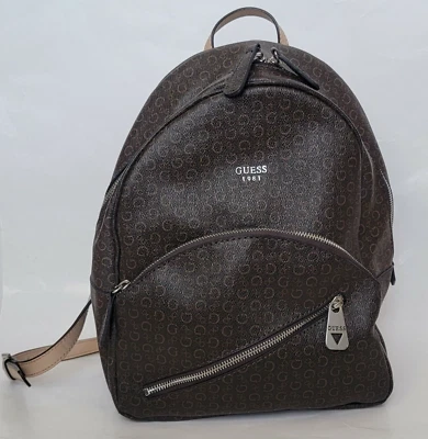 Mochila Guess marrón con logotipo Foto 1 de 4