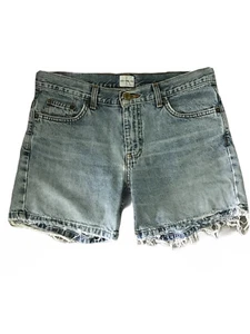 Vintage Calvin Klein Mom Denim Jean Shorts Omega Double Stone Wash Y2K 90s Sz 7 - Picture 1 of 10