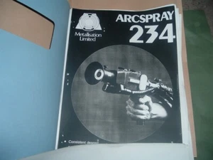 METALLISATION LTD..... ARCSPRAY 234 .........................OPERATIONAL MANUAL - Picture 1 of 2
