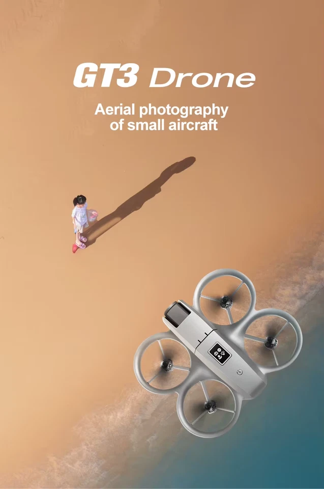 Mini Drone 8K HD Dual Camera GT3 GPS RC Foldable Quadcopter LED Brushless Motor. - Imagen 1 de 4