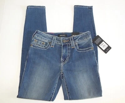 Pantalones de mezclilla True Religion nuevos azules talla 24 Jennie tiro alto curvilíneos súper ajustados nuevos con etiquetas Foto 1 de 4