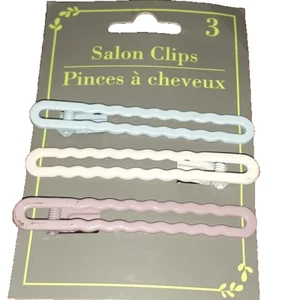 3 Salon Clips Blau Creme Lila Neu - Bild 1 von 1