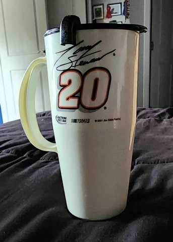 Vintage Tony Stewart #20 NASCAR Home Depot Travel Mug (16 Ounces) Cover