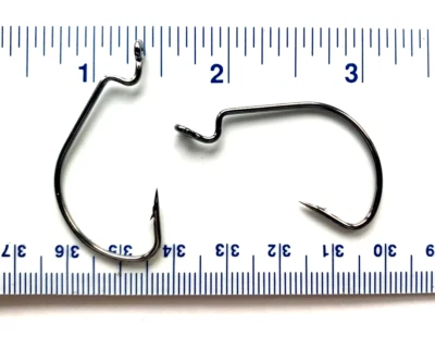 1,000 Matzuo 110010 Black EWG Soft Plastics Worm Fish Hooks size 1/0