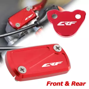 Brake Master Cylinder Reservoir Fluid Oil Cover For HONDA CRF 450R /X /RX /L /RL - Picture 1 of 17