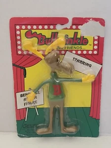 Figura de acción plegable de goma de 7 pulgadas Rocky & Bullwinkle (1991) Jesco ¡NUEVO! ¡LEER! - Imagen 1 de 8