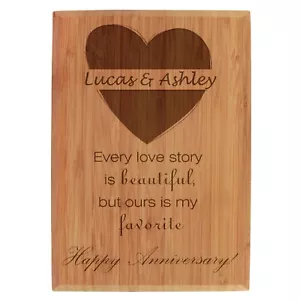 Placa de aniversario grabada con láser personalizada - nombre personalizado + años - Imagen 1 de 11
