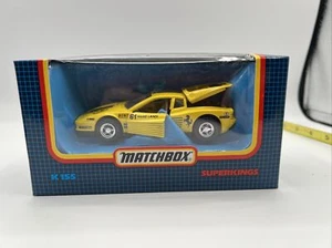 NIB Matchbox Super Kings. 1:32 1988 K-155 FERRARI TESAROSSA YELLOW MARIO LANDI - Picture 1 of 5