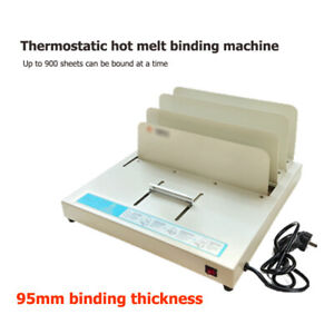 95MM 900 Sheets Electric Hot Melt Glue Binder Book Binding Machine A4 A5 B5 A3