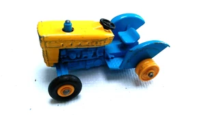Lesney Matchbox Ford Tractor 39 Blue Yellow Farm Toy Vintage 1970s - Picture 1 of 6