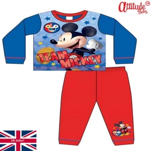 Kinder-Baby Schlafanzug-Mickey Mouse-Team Mickey Pyjama-1 bis 5 Jahre kostenloser UK Versand - Bild 1 von 1