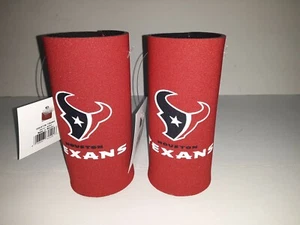 Houston Texans NFL 2 pack Ultra Slim Can Koozie cooler Hugger - Picture 1 of 2