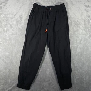 Zara Jogger Pants Mens Medium Black Drawstring Casual Lightweight - Picture 1 of 7