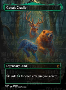 Tarjeta personalizada de arte alterado de alta calidad Gaea's Cradle - Imagen 1 de 5