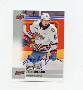 Autógrafo 19/20 Upper Deck CHL automático #65 Allan McShane Oshawa Generals - Imagen 1 de 1