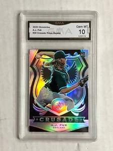 A.J. PUK 2020 Panini Chronicles Crusade SILVER PRIZM SP RC! GMA GEM MINT 10! #20 - Picture 1 of 3