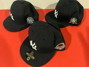 Lot of 3 NEW Baseball Caps - New Era, New York Yankees, Size 8 - Picture 1 of 4