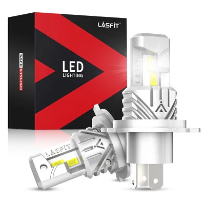 LASFIT H4/9003 LED Headlight Bulbs Conversion Kit High Low Dual Beam 6000K White - Image 1 of 4