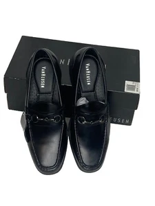 Van Huesen Herren Schwarz Halbschuhe 10 M Slipper Oswald Gepolsterte Innensohle Flexibel - Bild 1 von 7