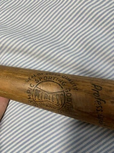 RARE PEERLESS OLYMPIC SPORTING GOODS WOODEN BASEBALL BAT HENRY AARON MODEL 145 - Picture 1 of 11