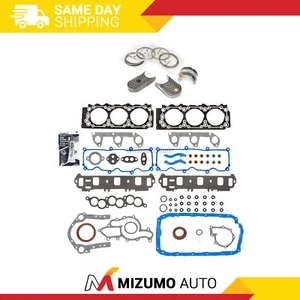 Full Gasket Set Bearings Rings Fit 91-98 Ford Aerostar Ranger Mazda 3.0L OHV - Picture 1 of 12