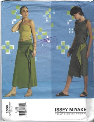 Vogue Sewing Pattern 2556, Issey Miyake Dress and Skirt, Size 8, 10, 12, Uncut - Image 1 of 4