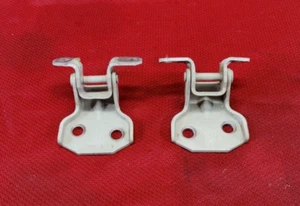 12-17 SUBARU CROSSTREK IMPREZA FRONT LEFT DRIVER DOOR UPPER & LOWER HINGES WHITE - Picture 1 of 5