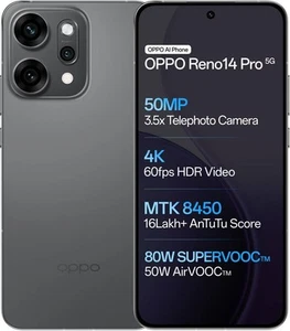 OPPO Reno 14 Pro 5G (Grey 256GB 12GB RAM) Dimensity 8450 NFC Global Version. - Picture 1 of 12