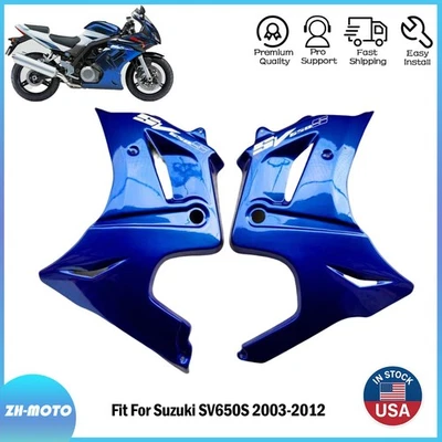 Batwing Fairing Bodywork Panel Fit For Suzuki SV650S 2003-2012 Left Right Part - Image 1 of 4