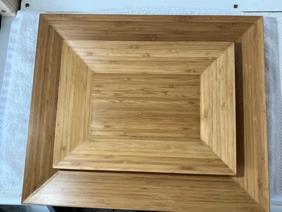 Pampered Chef Bamboo Platter Tray 0309 Serving Platter Large Wood 18x15 - Image 1 of 4