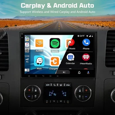 For Chevrolet Silverado 2007-2013 GMC 8" Touchscreen Car Stereo Radio Upgrade - Image 1 of 4