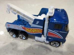 Camión de remolque Hot Wheels 1991 Big Rig Race Team 2 diecast coche de carreras de juguete - Imagen 1 de 6