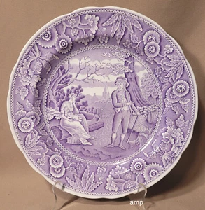 Spode Archive Collection Georgian Series LILAC Dinner Plate "WOODMAN" - Picture 1 of 2