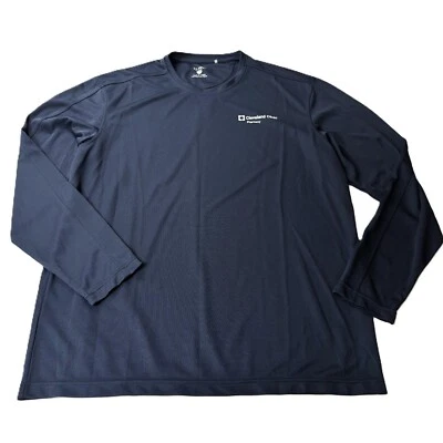 Cleveland Clinic Pharmacy ~ Camisa de Empleado CCF Manga Larga Azul Marino Malla ~ Talla XL Foto 1 de 4