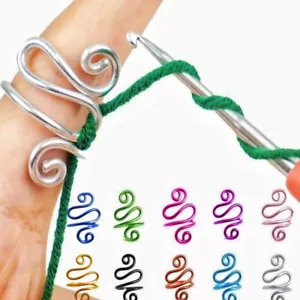10 Stück Häkel Spannring Haken Ring Garnführungen Häkelring Strickschlaufe Geschenk - Bild 1 von 4