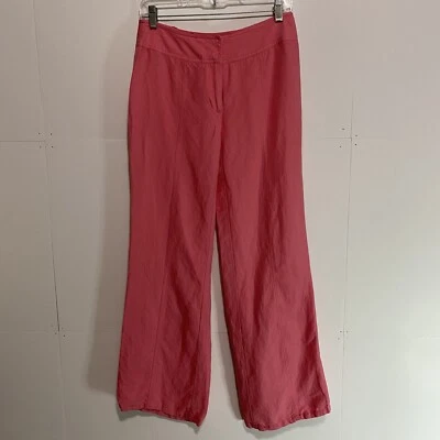 Pantalones para mujer Metrostyle rosa talla 4 (30x29) mezcla de lino holgados  Foto 1 de 4