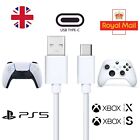 1m USB-C Charger Cable for PS5 Controller Xbox Series X/S Type C White Lead