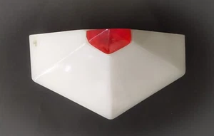 ♥ APPLIQUE MATITA DESIGN FEDERICA MARANGONI VETRO MURANO VINTAGE ROSSA LAMPADA - Bild 1 von 9