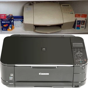 VTG Canon PIXMA MG52 & HP OfficeJet 610 Color Printers Print Copy Scan Fax - Picture 1 of 6
