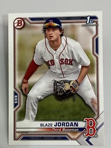 2021 Bowman BLAZE JORDAN 1st Edition Rookie RC #BFE-71 Red Sox - Picture 1 of 2