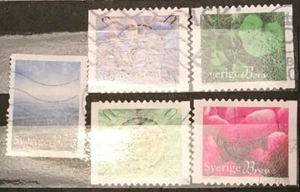 Sweden: full set of 5 used stamps, Heart in Nature, 2013, Mi#2916-20 - Picture 1 of 1