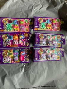 6*Polly Pocket Bracelet Treasures Wearables with Snap-Together Sections - Picture 1 of 5