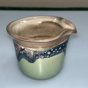 Neher Art Pottery Mini Spout Cup Creamer Multicolored 2.25” Hand Thrown Signed - Picture 1 of 6