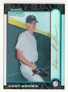 ANDY BROWN 1999 BOWMAN CHROME GOLD REFRACTOR 130 YANKEES # 05/25 - Picture 1 of 2