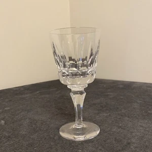 Atlantis Lisbon Crystal Wine Glass Water Goblet 6 3/4” T Vertical Horizontal Cut - Picture 1 of 17